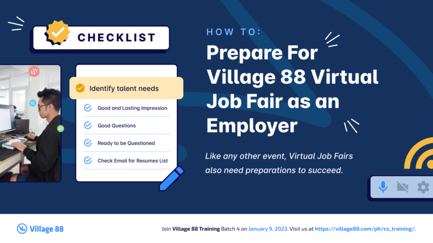 How to Prepare for Village 88 Virtual Job Fair as an Employer
